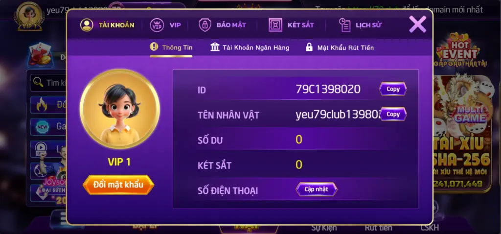 Tài Khoản 79Club