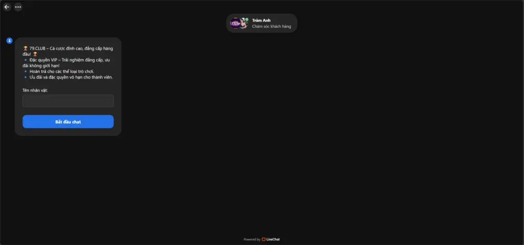 Chăm sóc khách hàng 79-club.com