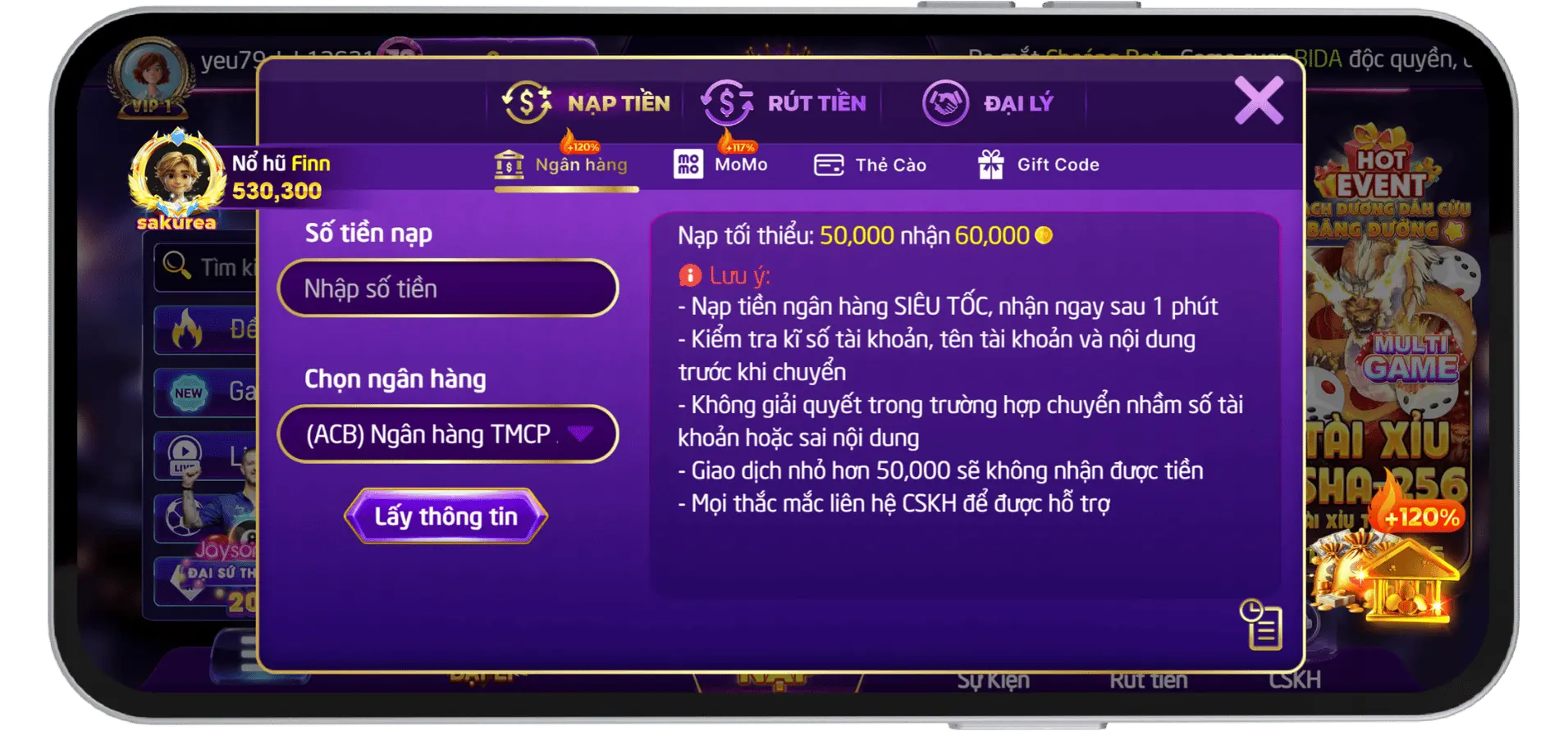 Nạp Tiền Ngân Hàng 79Club