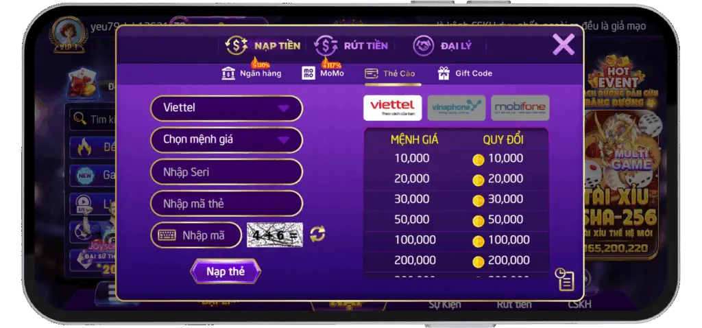 Nạp Tiền Thẻ Điện Thoại 79-club.com