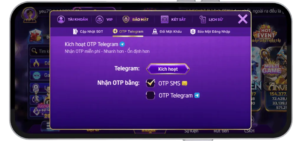 OTP Telegram 79-club.com