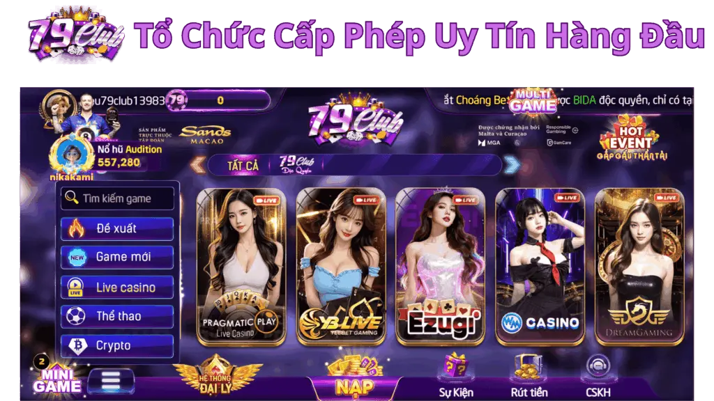 Tổ Chức Cấp Phép Uy Tín Hàng Đầu 79Club