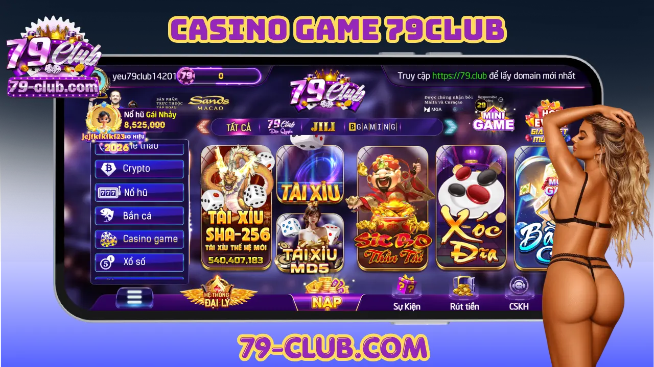 Danh sách game casino tại 79Club