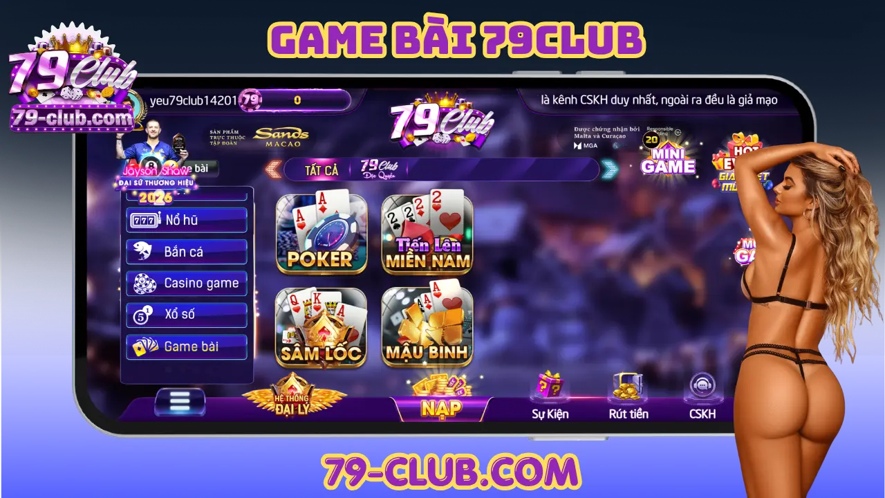 Danh sách game bài 79club